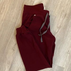 Figs Burgundy Joggers
